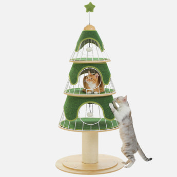 Christmas tree design cat tree
