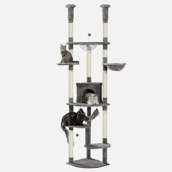 DualTower ceiling cat tree