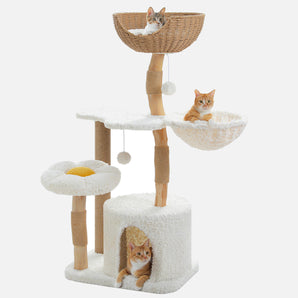 PureWood large wooden cat tree