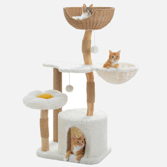 PureWood large wooden cat tree