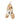 Rocket wooden scratching post